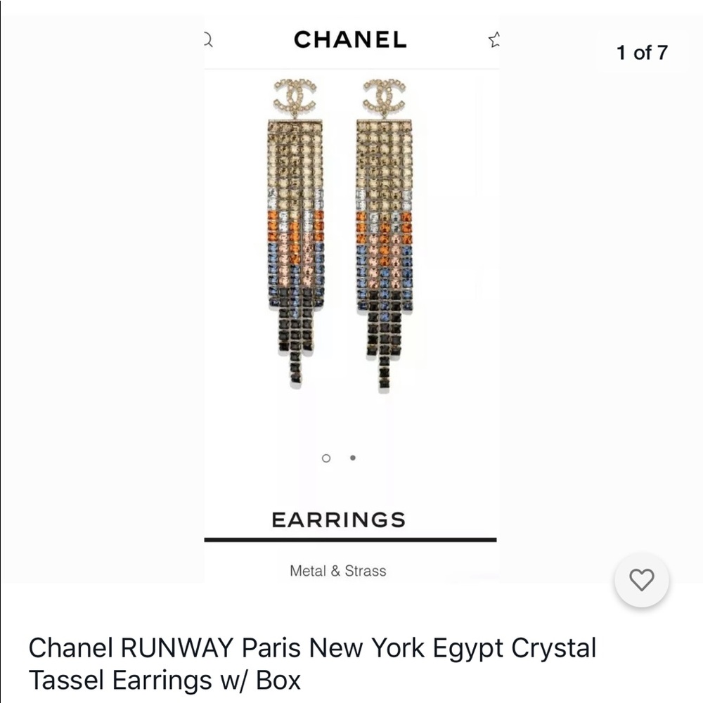 Chanel multicolored crystal chandelier ear… - Picture 3 of 4